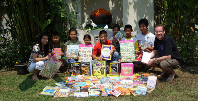 chiang mai childrens fund book donation